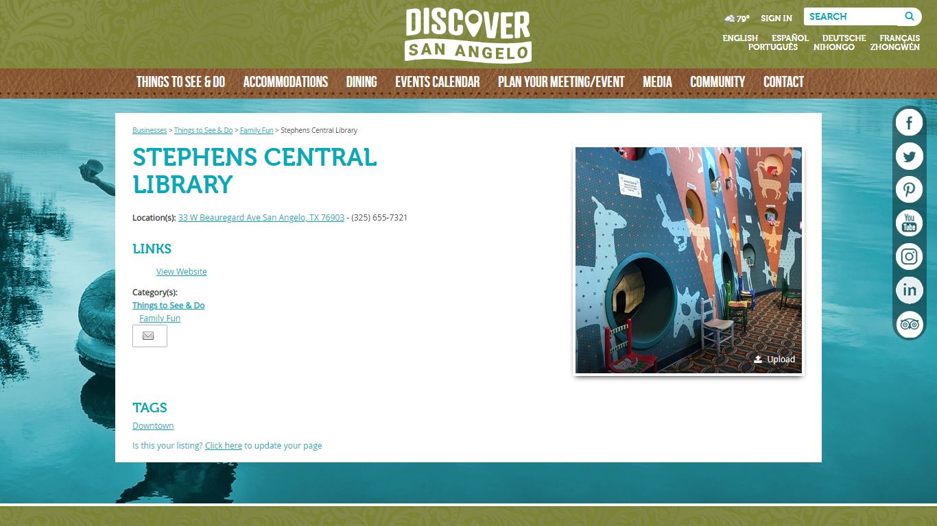 Stephens Central Library - Discover San Angelo